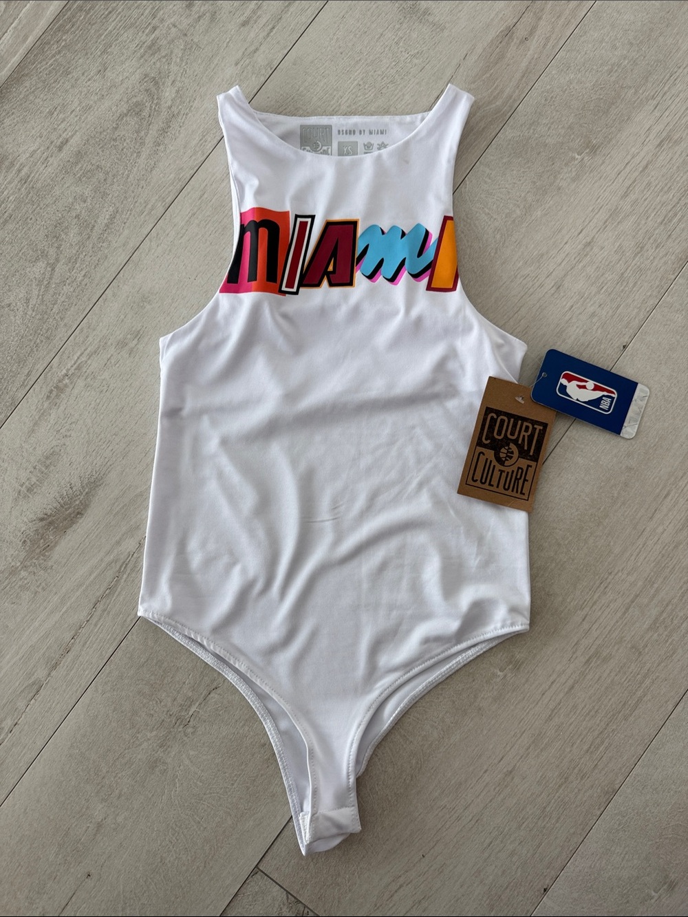 Miami Heat Multicolor Graphic Bodysuit